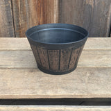 Chestnut Mini Barrel Planter